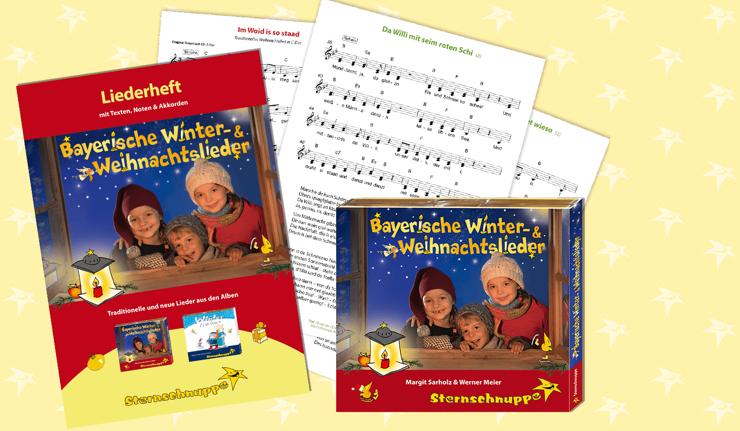 Neue bayerische Weihnachtslieder im Set: CD mit Notenheft