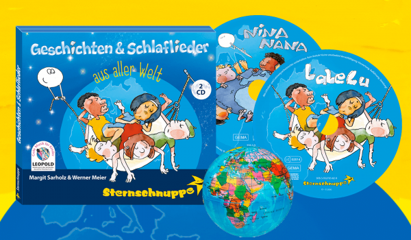 Schlaflieder-Weltreisen Doppel-CD mit Geschenk 